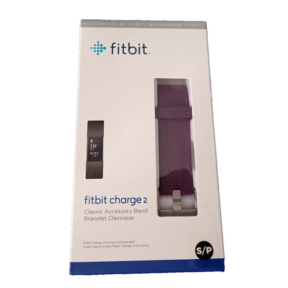 fitbit Accessories - Authentic Fitbit Charge 2 Genuine Classic Accessory Band Plum Small/P Brand New